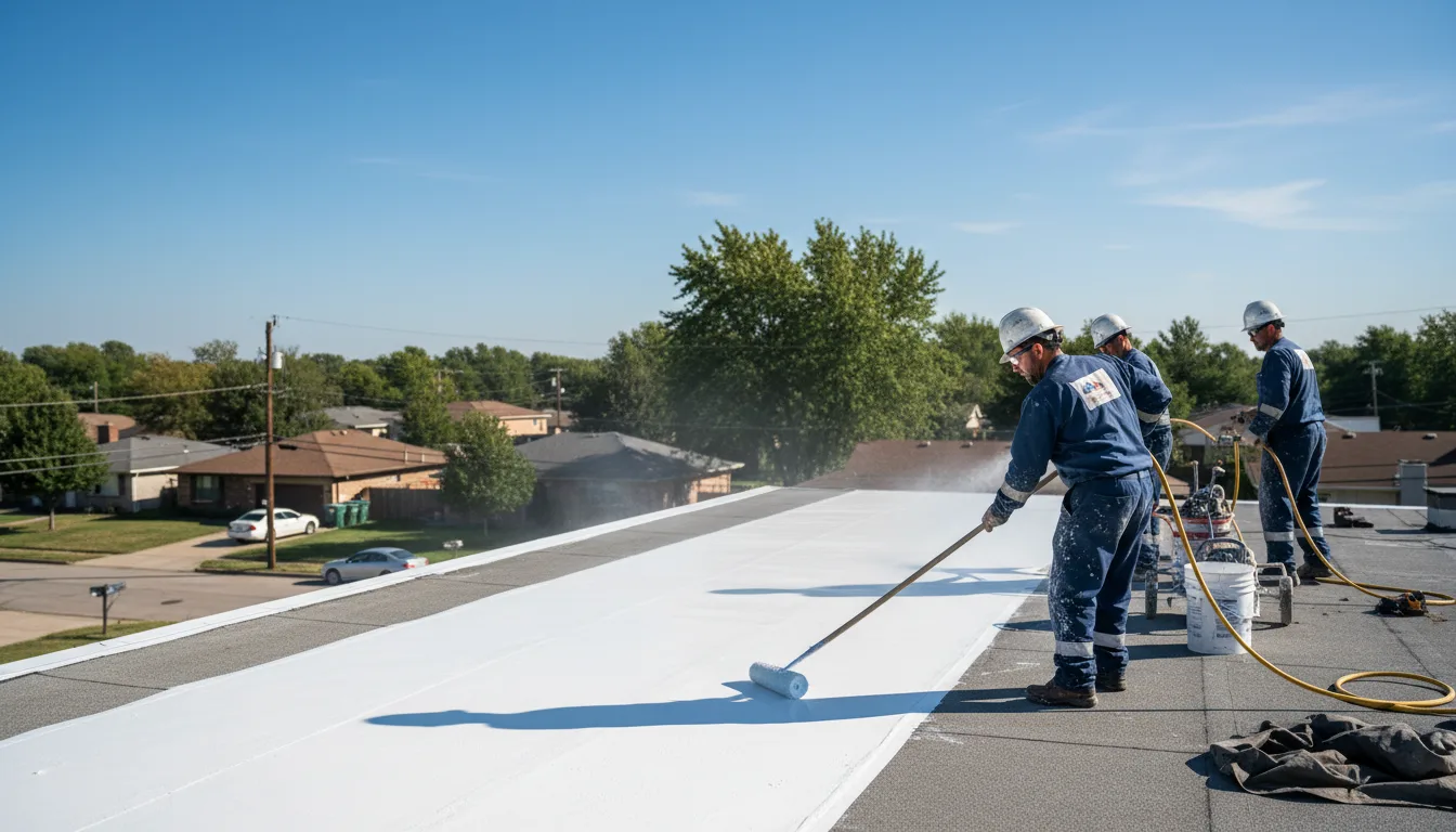 Commercial roof coating in Bruin, PA near me